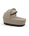 Cybex Lux Carrycot for Priam or E-Priam Stroller - Cozy Beige - Memory Foam Mattress Pram Systems