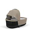 Cybex Lux Carrycot for Priam or E-Priam Stroller - Cozy Beige - Memory Foam Mattress Pram Systems