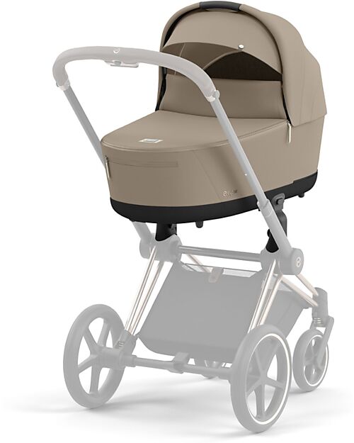 Cybex Lux Carrycot for Priam or E-Priam Stroller - Cozy Beige - Memory Foam Mattress Pram Systems