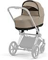 Cybex Lux Carrycot for Priam or E-Priam Stroller - Cozy Beige - Memory Foam Mattress Pram Systems