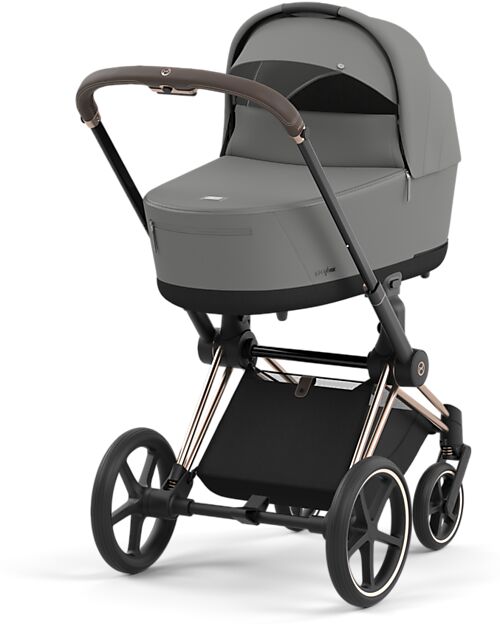 Cybex Lux Carrycot for Priam or E-Priam Stroller - Mirage Green - Memory Foam Mattress Pram Systems