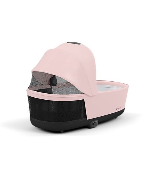 Cybex Lux Carrycot for Priam or E-Priam Stroller - Peach Pink - Memory Foam Mattress Pram Systems