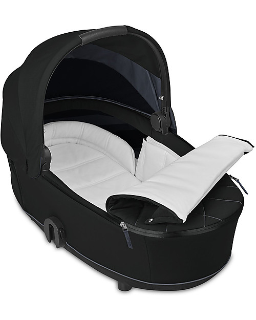 Cybex Lux Mios Carry Cot - Deep Black - Urban Style Pram Systems