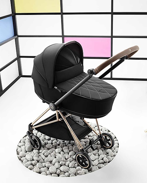 Cybex Lux Mios Carry Cot - Deep Black - Urban Style Pram Systems