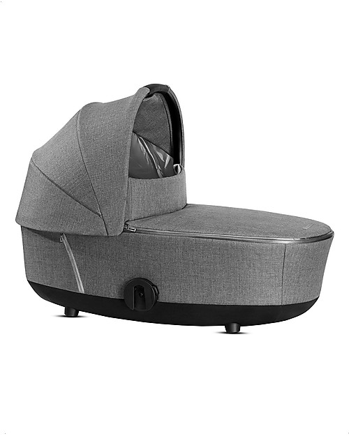 Cybex Lux Plus Mios Carry Cot - Manhattan Grey - Urban Style Pram Systems