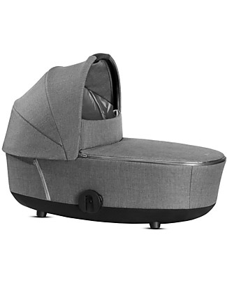 Cybex Lux Plus Mios3 Carry Cot - Manhattan Grey - Urban Style Pram Systems