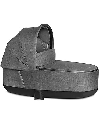 Cybex Lux Plus Priam Carry Cot - Manhattan Grey - Comfy and Spacious! Pram Systems
