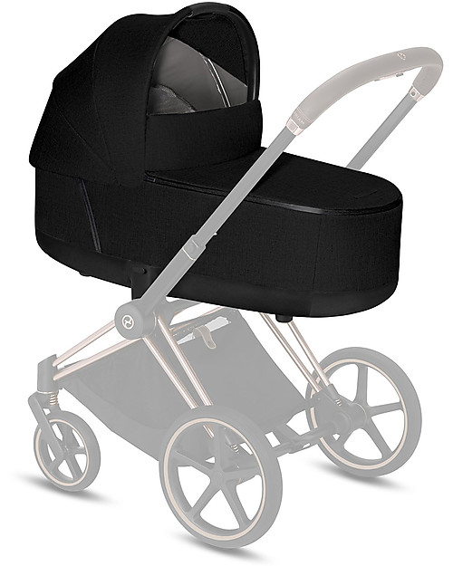 Cybex Lux Plus Priam Carry Cot - Stardust Black - Comfy and Spacious! Pram Systems