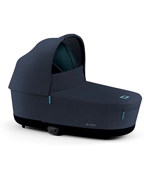 Cybex Lux Plus Priam4 Carry Cot - Midnight Blue - Comfy and Spacious Pram Systems