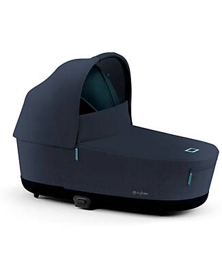 Cybex Lux Plus Priam4 Carry Cot - Midnight Blue - Comfy and Spacious Pram Systems