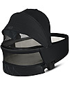 Cybex Lux Priam Carry Cot - Deep Black - Comfy and Spacious Pram Systems