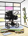 Cybex Lux Priam Carry Cot - Deep Black - Comfy and Spacious Pram Systems