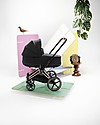 Cybex Lux Priam Carry Cot - Deep Black - Comfy and Spacious Pram Systems