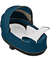 Cybex Lux Priam Carry Cot - Mountain Blue - Comfy and Spacious Pram Systems