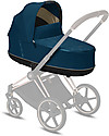 Cybex Lux Priam Carry Cot - Mountain Blue - Comfy and Spacious Pram Systems