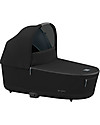 Cybex Lux Priam4 Carry Cot - Deep Black - Comfy and Spacious Pram Systems