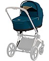 Cybex Lux Priam4 Carry Cot - Mountain Blue - Comfy and Spacious Pram Systems