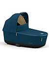Cybex Lux Priam4 Carry Cot - Mountain Blue - Comfy and Spacious Pram Systems