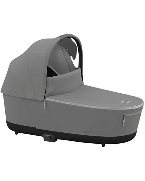 Cybex Lux Priam4 Carry Cot - Soho Grey - Comfy and Spacious Pram Systems