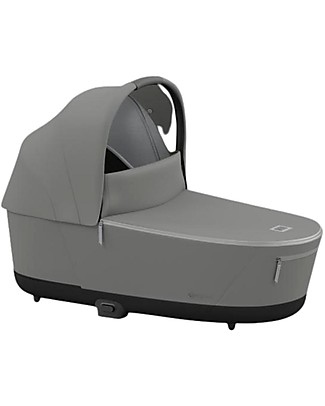 Cybex Lux Priam4 Carry Cot - Soho Grey - Comfy and Spacious Pram Systems