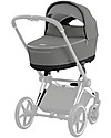 Cybex Lux Priam4 Carry Cot - Soho Grey - Comfy and Spacious Pram Systems