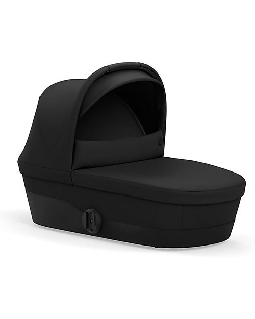 Cybex Melio 2 Carry Cot - Deep Black - Comfy and Roomy! Pram Systems