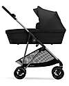 Cybex Melio 2 Carry Cot - Deep Black - Comfy and Roomy! Pram Systems