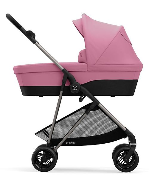 Cybex Melio 2 Cot - Magnolia Pink - Comfy and Roomy! Pram Systems
