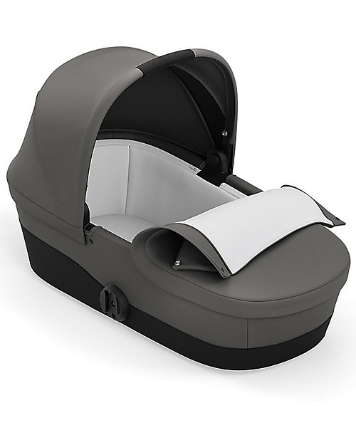 Cybex Melio 2 Cot - Soho Grey - Comfy and Roomy! Pram Systems