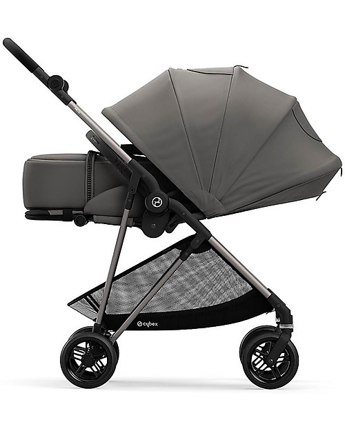 Cybex Melio 2 Cot - Soho Grey - Comfy and Roomy! Pram Systems
