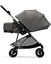 Cybex Melio 2 Cot - Soho Grey - Comfy and Roomy! Pram Systems