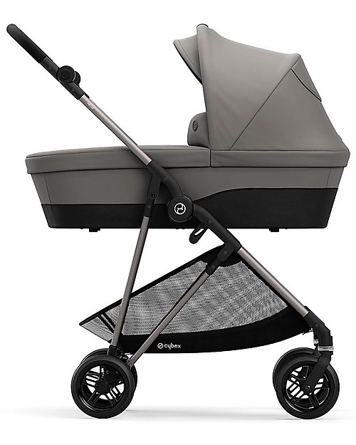 Cybex Melio 2 Cot - Soho Grey - Comfy and Roomy! Pram Systems