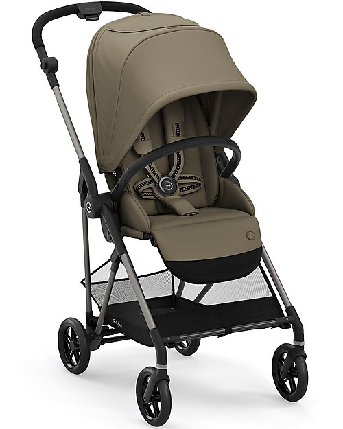 Cybex Melio 2 Stroller - Classic Beige - Ultra-Light from Birth! Lights Strollers