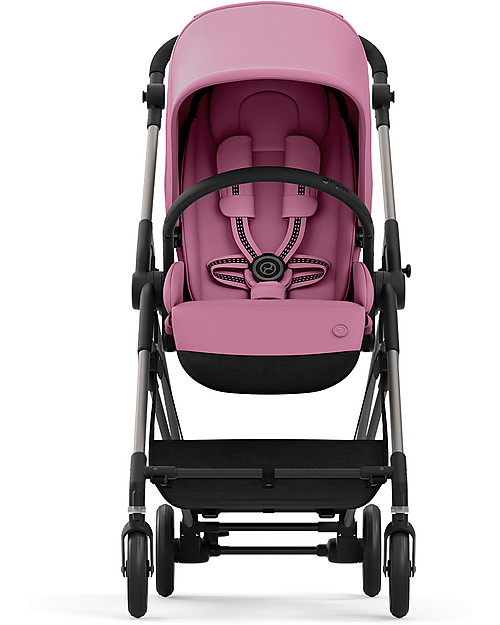 Cybex Melio 2 Stroller - Magnolia Pink - Ultra-Light from Birth! Lights Strollers