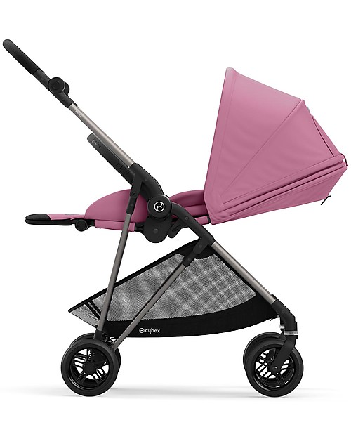 Cybex Melio 2 Stroller - Magnolia Pink - Ultra-Light from Birth! Lights Strollers