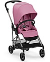 Cybex Melio 2 Stroller - Magnolia Pink - Ultra-Light from Birth! Lights Strollers