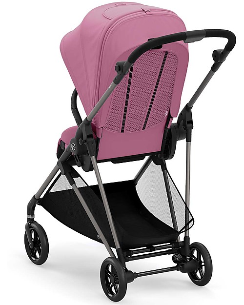 Cybex Melio 2 Stroller - Magnolia Pink - Ultra-Light from Birth! Lights Strollers