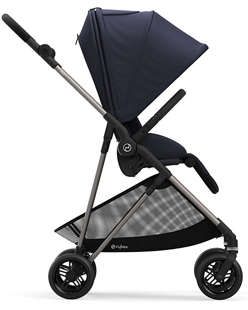 Cybex Melio 2 Stroller - Navy Blue - Ultra-Light from Birth! Lights Strollers