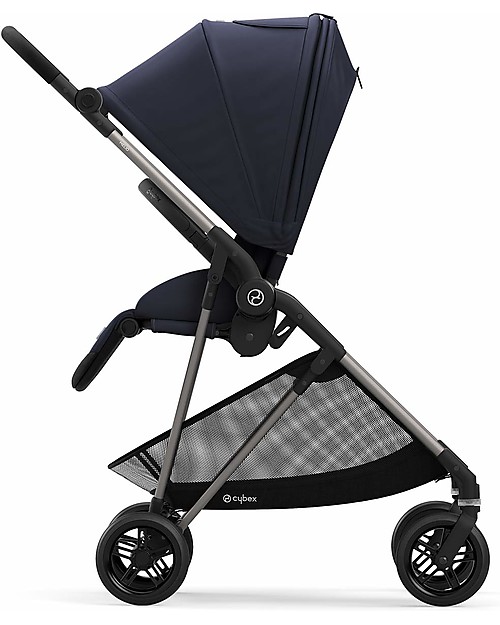 Cybex Melio 2 Stroller - Navy Blue - Ultra-Light from Birth! Lights Strollers