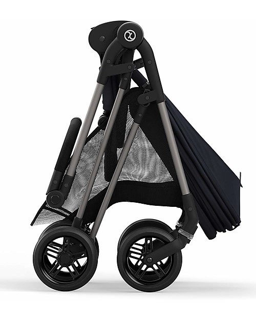 Cybex Melio 2 Stroller - Navy Blue - Ultra-Light from Birth! Lights Strollers