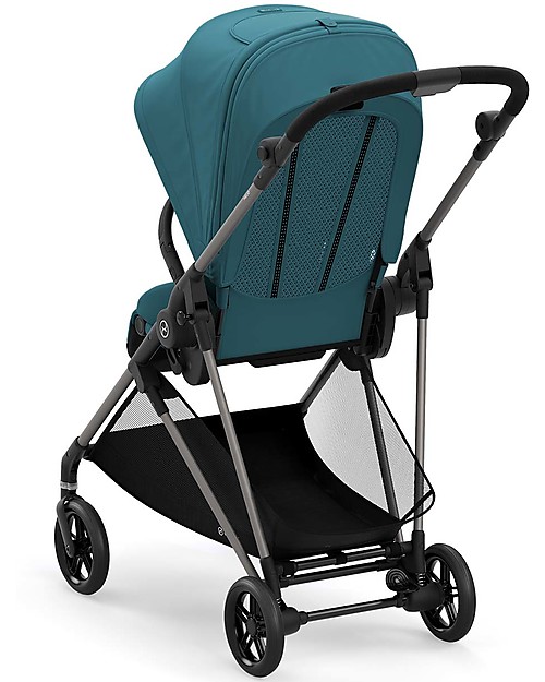Cybex Melio 2 Stroller - River Blue - Ultra-Light from Birth! Lights Strollers