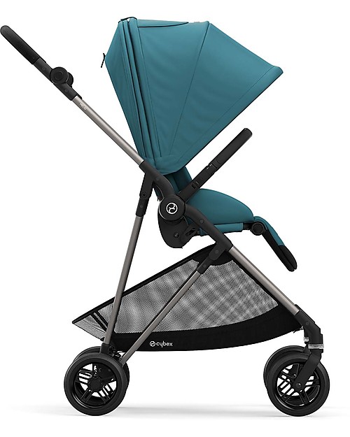 Cybex Melio 2 Stroller - River Blue - Ultra-Light from Birth! Lights Strollers