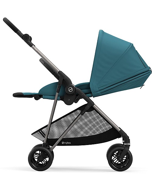 Cybex Melio 2 Stroller - River Blue - Ultra-Light from Birth! Lights Strollers