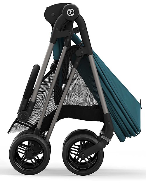 Cybex Melio 2 Stroller - River Blue - Ultra-Light from Birth! Lights Strollers