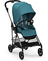Cybex Melio 2 Stroller - River Blue - Ultra-Light from Birth! Lights Strollers