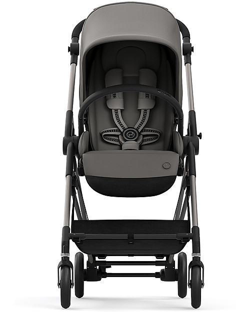 Cybex Melio 2 Stroller - Soho Grey - Ultra-Light from Birth! Lights Strollers