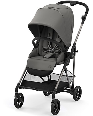 Cybex Melio 2 Stroller - Soho Grey - Ultra-Light from Birth! Lights Strollers