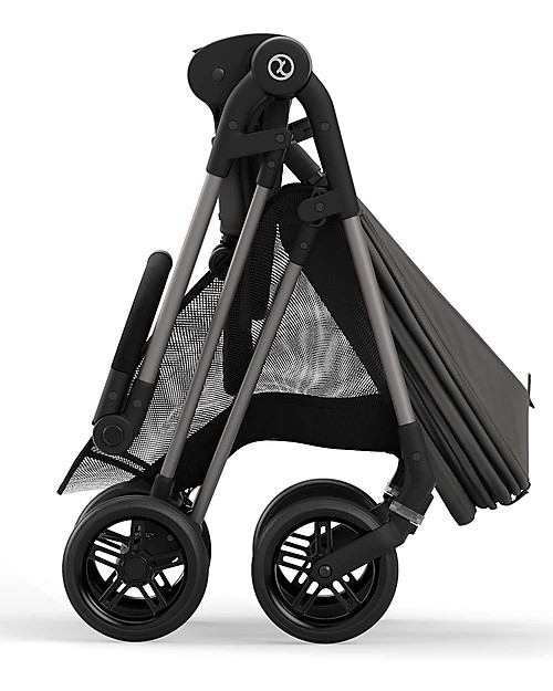 Cybex Melio 2 Stroller - Soho Grey - Ultra-Light from Birth! Lights Strollers