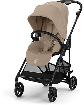 Cybex Melio Carbon Stroller - Almond Beige - Carbon Frame - from birth up to 15kg Lights Strollers
