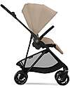 Cybex Melio Carbon Stroller - Almond Beige - Carbon Frame - from birth up to 15kg Lights Strollers
